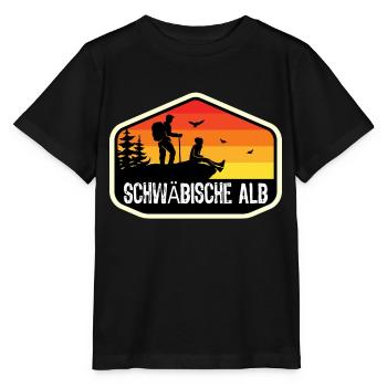 Schwäbische Alb Wandern Wanderurlaub Geschenk - Stanley/Stella Kinder T-Shirt MINI CREATOR  - Schwarz - Vorne - Mikhail (115cm)