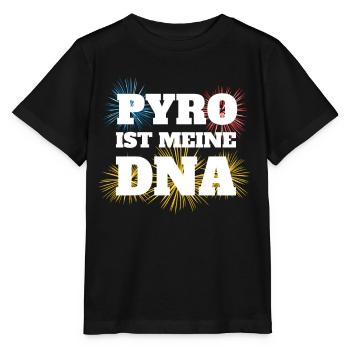 Pyrofreak Pyro ist meine DNA Pyro Fan Feuerwerker - Stanley/Stella Kinder T-Shirt MINI CREATOR  - Schwarz - Vorne - Mikhail (115cm)