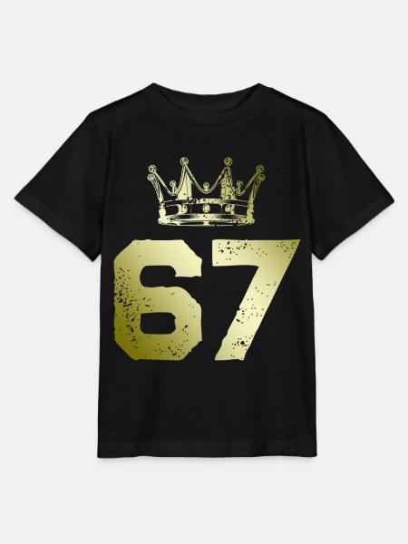 67 Zahl Krone - Stanley/Stella T-shirt MINI CREATOR til børn - sort