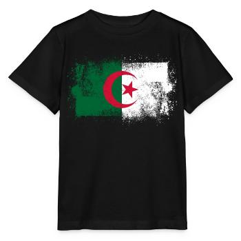 Algerien - Stanley/Stella Kinder T-Shirt MINI CREATOR  - Schwarz - Vorne - Mikhail (115cm)