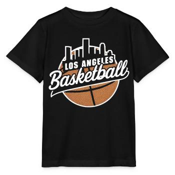 Joueurs de basket-ball de Los Angeles United States - T-shirt bio MINI CREATOR Stanley/Stella Enfant - noir - Devant - Mikhail (115cm)