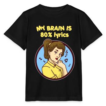 Amant de musique nerd accrocheur vie cadeau idée - T-shirt bio MINI CREATOR Stanley/Stella Enfant - noir - Devant - Mikhail (115cm)