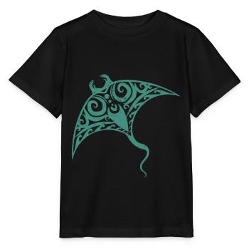 Raie raie raie maori - T-shirt bio MINI CREATOR Stanley/Stella Enfant - noir - Devant - Mikhail (115cm)