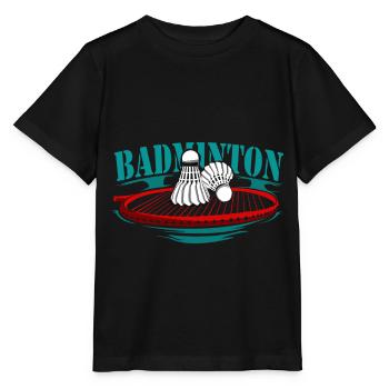 Badminton racquet sports - Stanley/Stella MINI CREATOR Kids’ T-Shirt - black - Front - Mikhail (115cm)