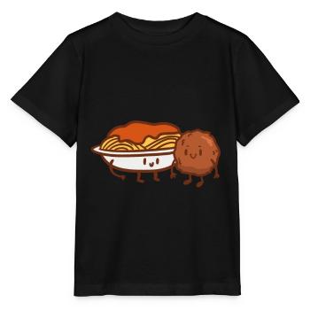 Spaghettis - T-shirt bio MINI CREATOR Stanley/Stella Enfant - noir - Devant - Mikhail (115cm)