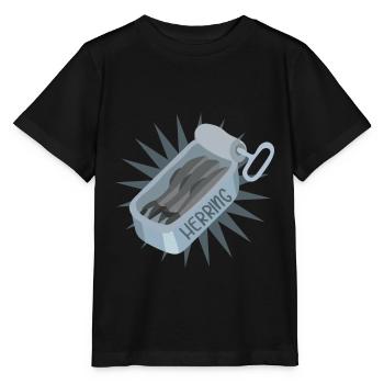 Hering Sardinen - Stanley/Stella Kinder T-Shirt MINI CREATOR  - Schwarz - Vorne - Mikhail (115cm)