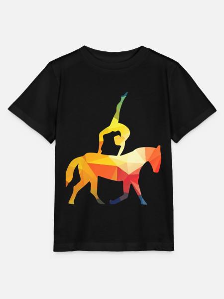 Schwungvoller Voltigiersport Mannschaft - Stanley/Stella Kinder T-Shirt MINI CREATOR  - Schwarz