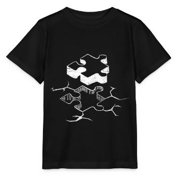 Stichsäge Puzzle Logik - Stanley/Stella Kinder T-Shirt MINI CREATOR  - Schwarz - Vorne - Mikhail (115cm)