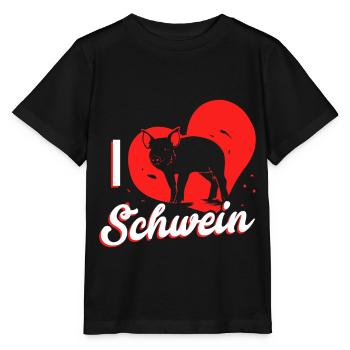 Cadeau d'amour de porc - T-shirt bio MINI CREATOR Stanley/Stella Enfant - noir - Devant - Mikhail (115cm)