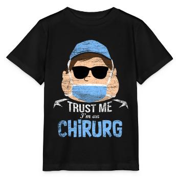 Chirurg Geschenk - Stanley/Stella Kinder T-Shirt MINI CREATOR  - Schwarz - Vorne - Mikhail (115cm)