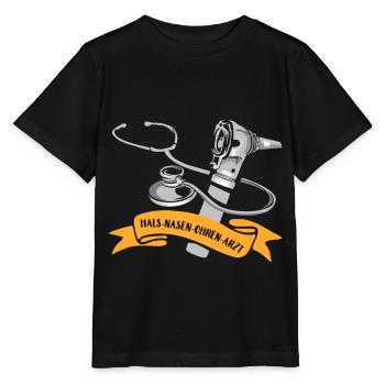 Halz-nasen-ohen-arzt - Stanley/Stella Kinder T-Shirt MINI CREATOR  - Schwarz - Vorne - Mikhail (115cm)