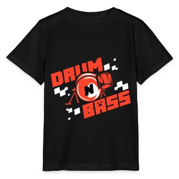 Drum n Bass - Stanley/Stella Kinder T-Shirt MINI CREATOR  - Schwarz - Vorne - Mikhail (115cm)