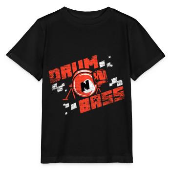 Drum n Bass Musiker Geschenk - Stanley/Stella Kinder T-Shirt MINI CREATOR  - Schwarz - Vorne - Mikhail (115cm)