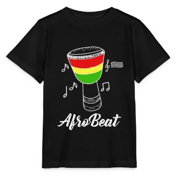 Afro Beat - Stanley/Stella Kinder T-Shirt MINI CREATOR  - Schwarz - Vorne - Mikhail (115cm)