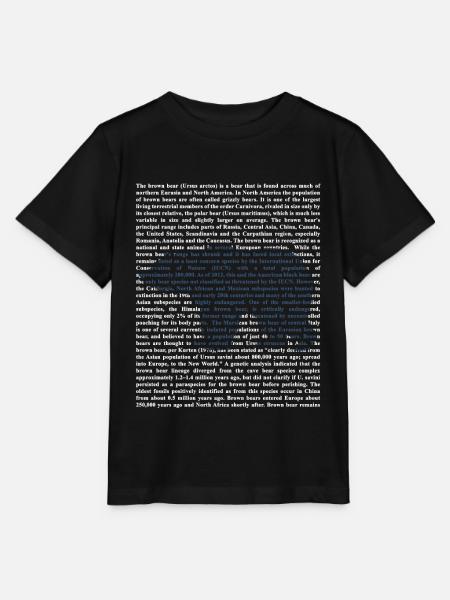 oso pardo - Camiseta para niños MINI CREATOR de Stanley/Stella - negro