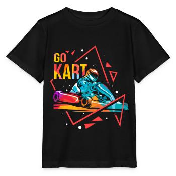 Polygone de GoKart - T-shirt bio MINI CREATOR Stanley/Stella Enfant - noir - Devant - Mikhail (115cm)