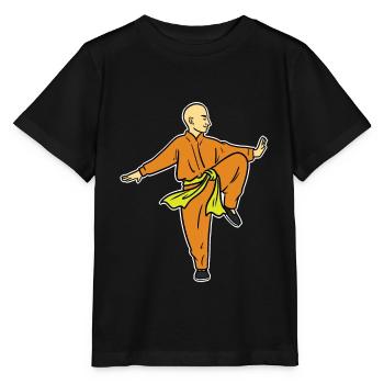 Qigong Mönch - Stanley/Stella Kinder T-Shirt MINI CREATOR  - Schwarz - Vorne - Mikhail (115cm)