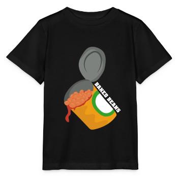 haricots en conserve - T-shirt bio MINI CREATOR Stanley/Stella Enfant - noir - Devant - Mikhail (115cm)