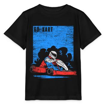 GoKart Rennsport - Stanley/Stella Kinder T-Shirt MINI CREATOR  - Schwarz - Vorne - Mikhail (115cm)