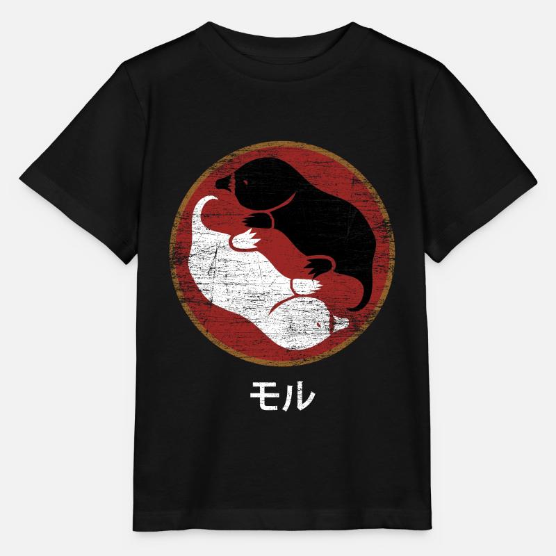 Maulwurf - Stanley/Stella Kinder T-Shirt MINI CREATOR  - Schwarz