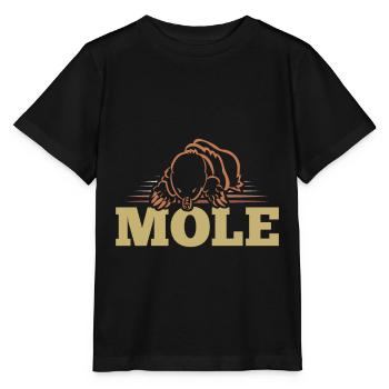 mole - Stanley/Stella MINI CREATOR Kids’ T-Shirt - black - Front - Mikhail (115cm)