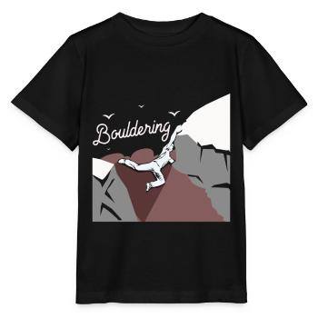 bouldering - T-shirt bio MINI CREATOR Stanley/Stella Enfant - noir - Devant - Mikhail (115cm)