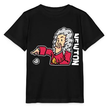 Isaac Newton - Stanley/Stella Kinder T-Shirt MINI CREATOR  - Schwarz - Vorne - Mikhail (115cm)