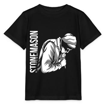 tailleur de pierre - T-shirt bio MINI CREATOR Stanley/Stella Enfant - noir - Devant - Mikhail (115cm)