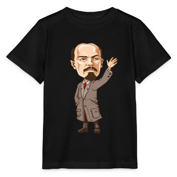 Vladimir Lenin - Stanley/Stella Kinder T-Shirt MINI CREATOR  - Schwarz - Vorne - Mikhail (115cm)