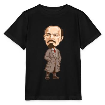 Vladimir Lenin - Stanley/Stella Kinder T-Shirt MINI CREATOR  - Schwarz - Vorne - Mikhail (115cm)