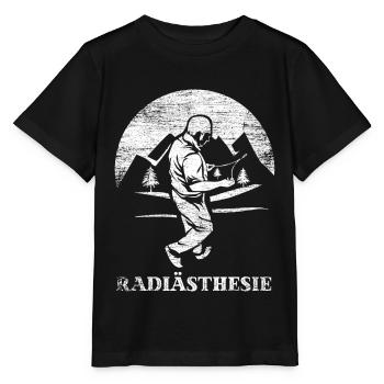 Radiästhesie Geschenk - Stanley/Stella Kinder T-Shirt MINI CREATOR  - Schwarz - Vorne - Mikhail (115cm)