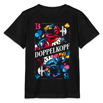 Doppelkopf Polygon - Stanley/Stella Kinder T-Shirt MINI CREATOR  - Schwarz - Vorne - Mikhail (115cm)