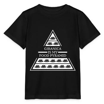 Prekmurska gibanica - T-shirt bio MINI CREATOR Stanley/Stella Enfant - noir - Devant - Mikhail (115cm)