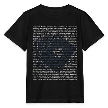 Doppelkopf Geschenk - Stanley/Stella Kinder T-Shirt MINI CREATOR  - Schwarz - Vorne - Mikhail (115cm)