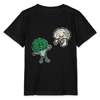 Brocoli chou-fleur - T-shirt bio MINI CREATOR Stanley/Stella Enfant - noir - Devant - Mikhail (115cm)