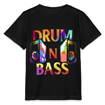 Drum n Bass Geschenk - Stanley/Stella Kinder T-Shirt MINI CREATOR  - Schwarz - Vorne - Mikhail (115cm)
