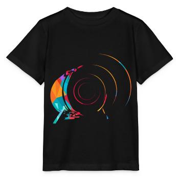 Drum n Bass - Stanley/Stella Kinder T-Shirt MINI CREATOR  - Schwarz - Vorne - Mikhail (115cm)