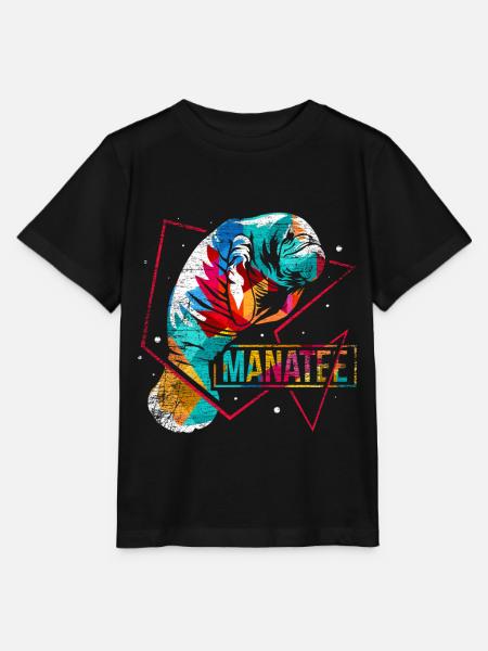 Seekuh Polygon - Stanley/Stella Kinder T-Shirt MINI CREATOR  - Schwarz