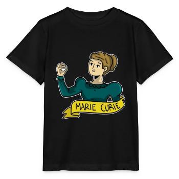 Marie Curie - T-shirt bio MINI CREATOR Stanley/Stella Enfant - noir - Devant - Mikhail (115cm)