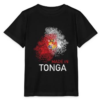 Tonga - Stanley/Stella Kinder T-Shirt MINI CREATOR  - Schwarz - Vorne - Mikhail (115cm)