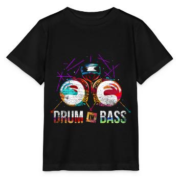 Drum n Bass Geschenk - Stanley/Stella Kinder T-Shirt MINI CREATOR  - Schwarz - Vorne - Mikhail (115cm)