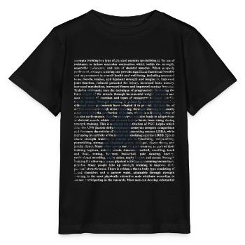 Krafttraining Geschenk - Stanley/Stella Kinder T-Shirt MINI CREATOR  - Schwarz - Vorne - Mikhail (115cm)