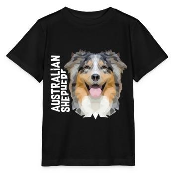 Australian Shepherd - T-shirt bio MINI CREATOR Stanley/Stella Enfant - noir - Devant - Mikhail (115cm)