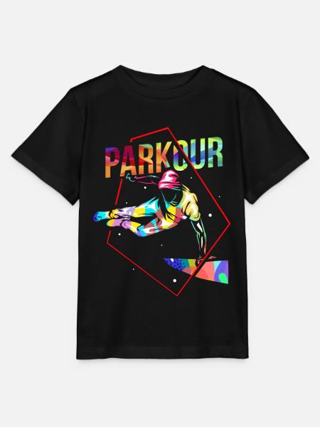 Parkour Geschenk - T-shirt MINI CREATOR barn från Stanley/Stella - svart