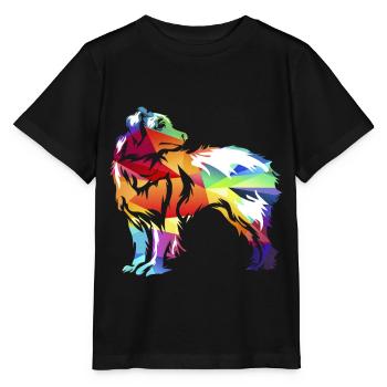 Australian Shepherd - T-shirt bio MINI CREATOR Stanley/Stella Enfant - noir - Devant - Mikhail (115cm)