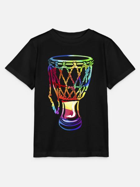 Djembe Trommel - Stanley/Stella Kinder T-Shirt MINI CREATOR - Schwarz