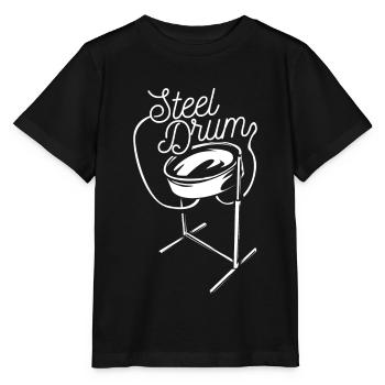 Steelpan steel drum - Stanley/Stella MINI CREATOR Kids’ T-Shirt - black - Front - Mikhail (115cm)