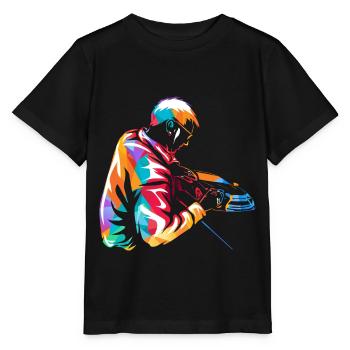 Mediendesigner - T-shirt bio MINI CREATOR Stanley/Stella Enfant - noir - Devant - Mikhail (115cm)