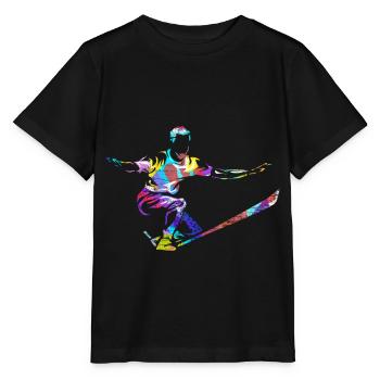 Slackline - Stanley/Stella Kinder T-Shirt MINI CREATOR  - Schwarz - Vorne - Mikhail (115cm)