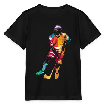 Floorball Gift - Stanley/Stella MINI CREATOR Kids’ T-Shirt - black - Front - Mikhail (115cm)